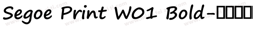 Segoe Print W01 Bold字体转换